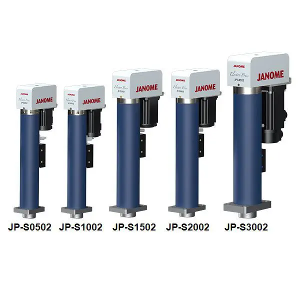 several blue and white machines